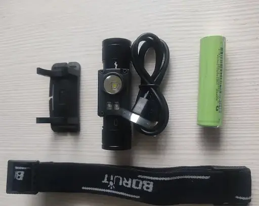 Налобний ліхтар Boruit HP500 IPX6 Type-C 1000Lm (червоне світло) - фото 7