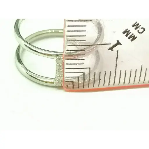 Срібне кільце Qvaliz з фіанітами. 901-01008 16 - фото 6