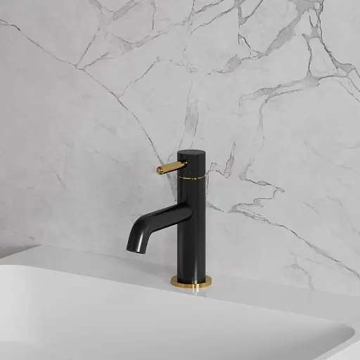 Змішувач для раковини Omnires Y black/gold (Y1210NBLGL) - фото 3