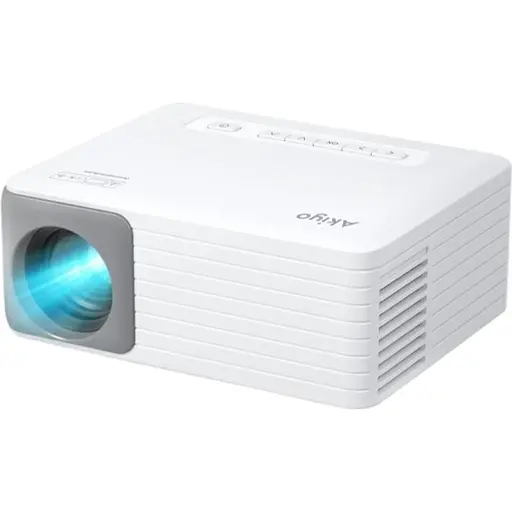 Проектор Akiyo O1 HD 5500 Лм Wi-Fi Bluetooth с динамиками белый