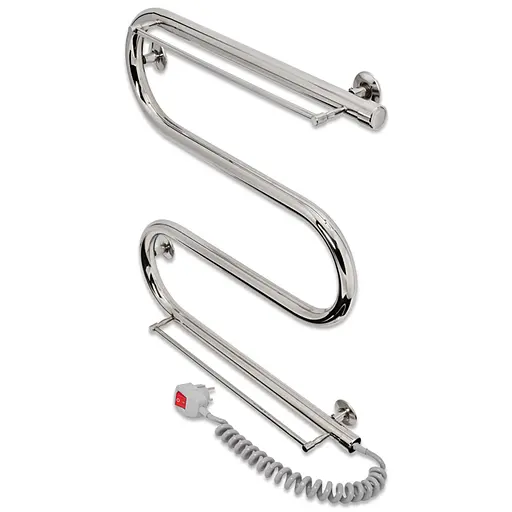 Электрический полотенцесушитель Laris Змеевик 25 РС3 500x500 С 2-мя полками Э 73207034 - фото 3