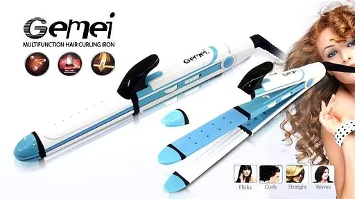 Стайлер для волос (плойка) Gemei GM 2921 3в1 - фото 4