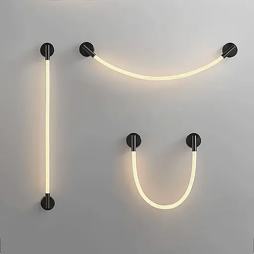 Інноваційне неонове бра у корпусі 80 см Арт. W 30G/600 BK Line F - фото 6