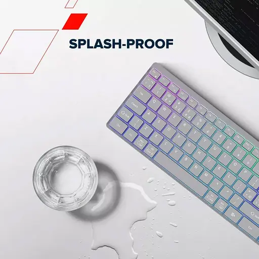 Клавіатура Canyon HKB-W11 UK/US RGB Dual Mode Wireless Grey (CNS-HBTK11G) - фото 6