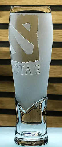Пивний келих крафтовий 440 мл Dota 2  Дота 2 з гравіюванням скляний кухоль сувенір для геймера - фото 3
