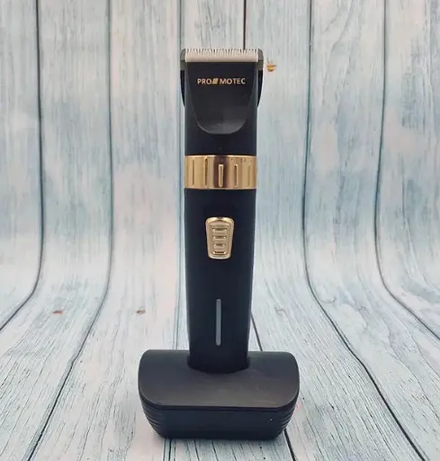 Професійна машинка Promotec PM-368 акумуляторна для стрижки волосся Титаново-керамічні леза - фото 6