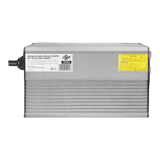 Зарядний пристрій для акумуляторів LiFePO4 48V (58.4V)-60A-2880W-LED - фото 1