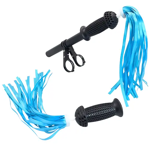 Ленты в руль детского велосипеда / самоката атласные однотонные голубой (G00019657) - фото 2