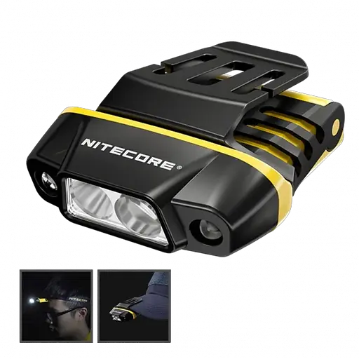 Фонарь на кепку Nitecore NU11 с датчиком движения и универсальным креплением
