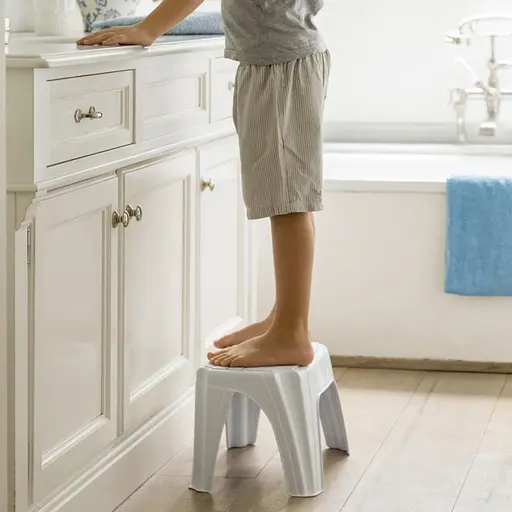 Табурет пластиковий Step 1 38x24,8x22h, білий - фото 2