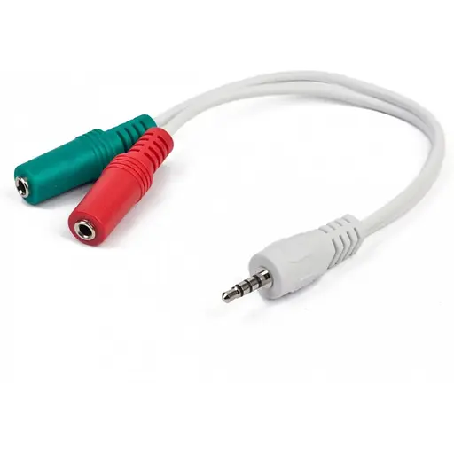 Переходник Cablexpert CCA-417W 4-контактный 3.5 мм 4-pin М/F 3.5 мм