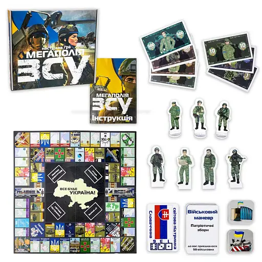 Настільна гра Мегаполія ЗСУ Strateg 30775 українською мовою - фото 2