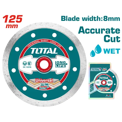 Алмазный диск по плитке Total 125х22.2 мм (TAC2121253)