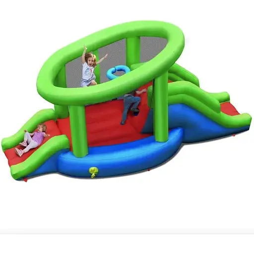 Надувний Costway Castillo подвійний баскетбольний будинок (без вентилятора) - фото 6