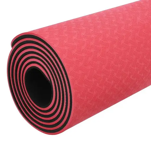 Коврик для йоги и фитнеса Power System PS-4060 TPE Yoga Mat Premium Red (183х61х0.6) (4060RD-0) - фото 3