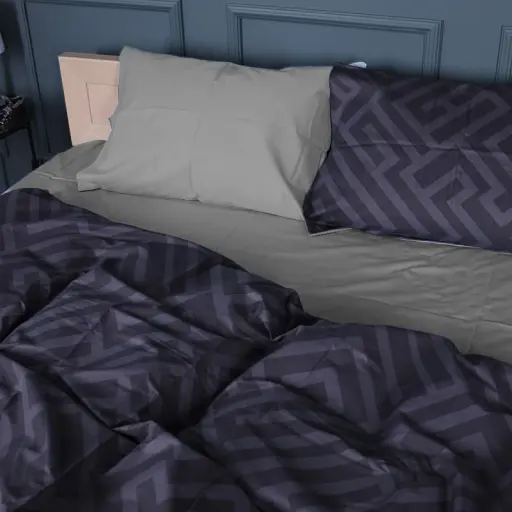 Простирадло MirSon Сатин 22-1396 Geometric Vibes 220x240 см (2200010565416) - фото 3