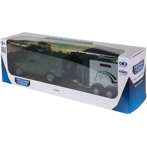 Ігровий набір TechnoDrive Land Rover з причіпом і фігурками коней (520460.270) - фото 13