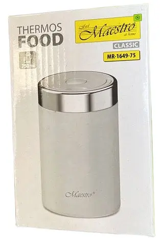 Термос харчовий Maestro MR-1649-75 з нержавіючої сталі 750 мл - фото 4