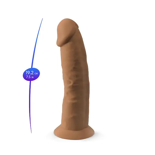 Фалоімітатор SilexD Silicone Dildo Model 2 Size 7.5" 19 см тілесний - фото 7