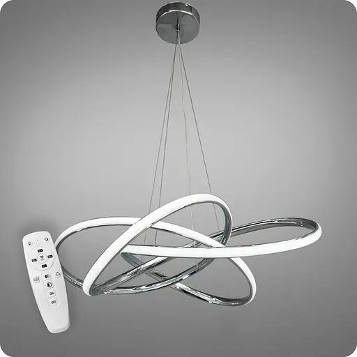 Люстра підвісна 517 Dlight 3color с пультом 90Вт Хром (02004) - фото 2