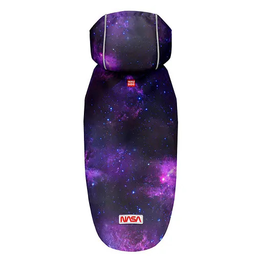 Дощовик-накидка з капюшоном для собак Waudog Clothes, малюнок "NASA21", M, А 40-43 см, B 52-62 см, С 33-42 см - фото 3