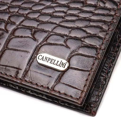 Мужской кожаный кошелек Canpellini 12.5х9.5х2 см acs0025637 - фото 5