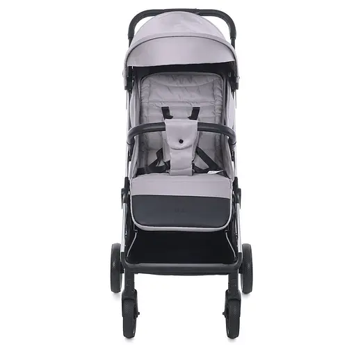 Детская прогулочная коляска-книга El Camino ME 1129 Link Silver Striped Серебряная - фото 3