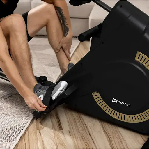 Гребной тренажер Hop-Sport HS-095R Spike золотой - фото 5