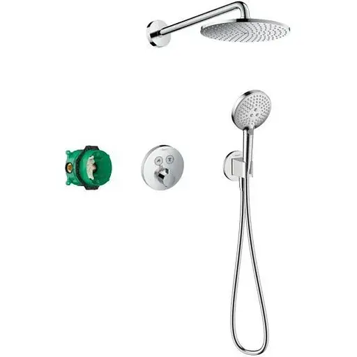 Душова система прихованого монтажу Hansgrohe Raindance S 240 1jet ShowerSelect S з термостатом Chrome 27951000, Хром - фото 1