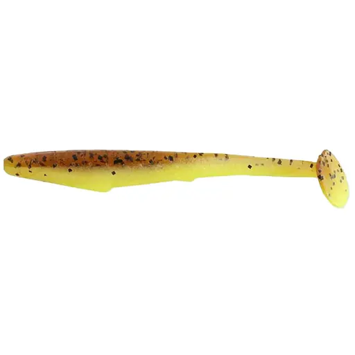 Силікон Reins Rockvibe Shiner 4" B48 Motoroil Pepper/Chartreuse Pearl (8 шт/уп)