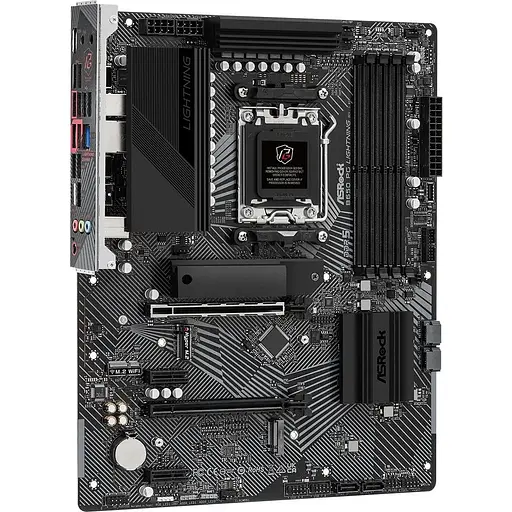 Материнская плата ASRock B650 PG Lightning (AM5/B650, 4xDDR5, 2xPCIex16, HDMI, 4xSATAIII, 3xM.2, 2.5GLan, 7.1ch, ATX) - фото 2