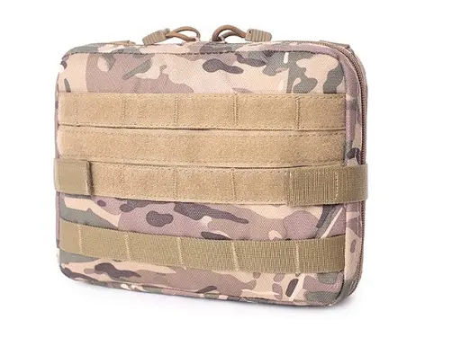 Подсумок общего назначения Molle горизонтальный текстиль (Коричневый камуфляж)