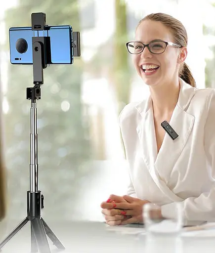 Бездротовий петличний мікрофон із зарядним кейсом Hoco S31 Lightning Темно-сірий - фото 6