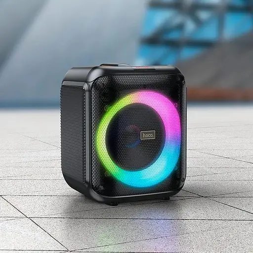 Колонка Hoco HA1 Graceful outdoor Power 30Wx1=30W с проводным микрофоном - фото 5