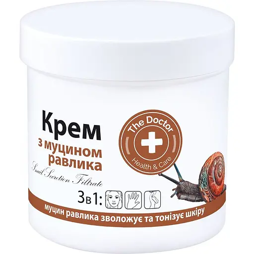 Крем для обличчя та тіла Домашний Доктор з муцином равлики 250 мл - фото 1