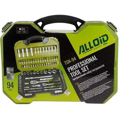 Набір інструментів Alloid 1/2, 1/4, 94 предмета (TSN-94) - фото 4