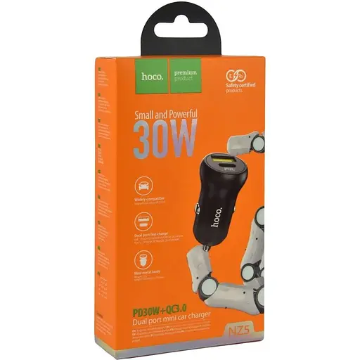 АЗУ Hoco NZ5 Smooth road PD30W QC3.0 Черный - фото 2