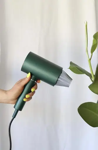 Профессиональный фен для волос Intex VGR V-431 мощностью 1600-1800 Вт зеленого цвета - фото 4