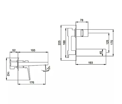 Змішувач для умивальника FAOP A1009-3 - фото 2