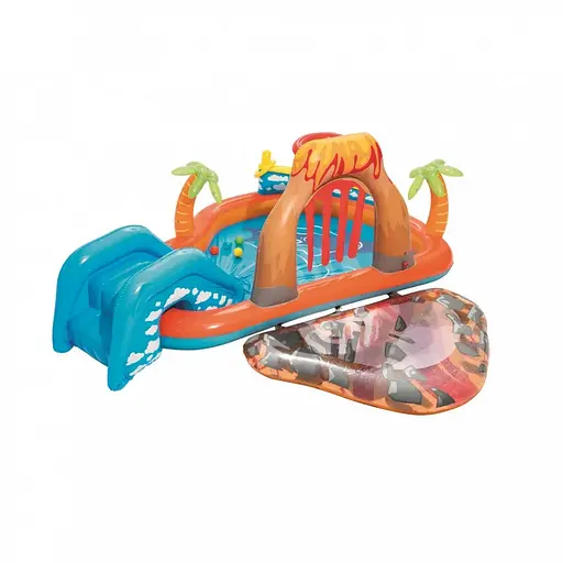 Дитячий надувний басейн "Лагуна" BW 53069 з гіркою - фото 3