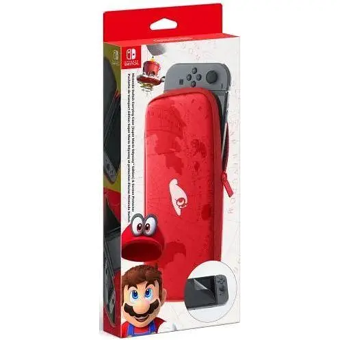 Чехол + защитная пленка Carrying Case для Nintendo Switch (Super Mario Odyssey)