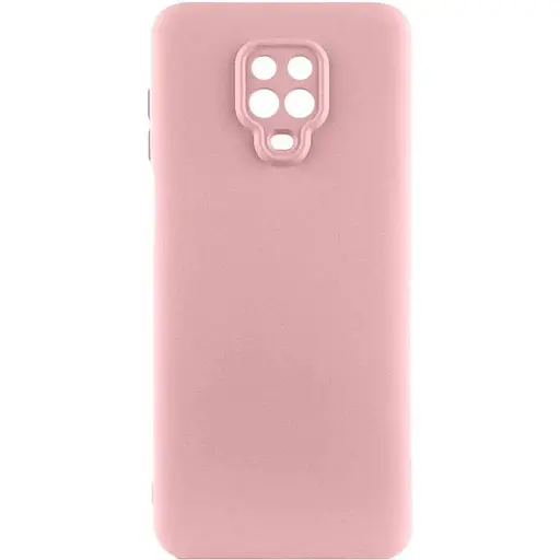 Чохол TPU GETMAN Liquid Silk Full Camera для Xiaomi Redmi Note 9s / Note 9 Pro / Note 9 Pro Max Рожевий / Pink