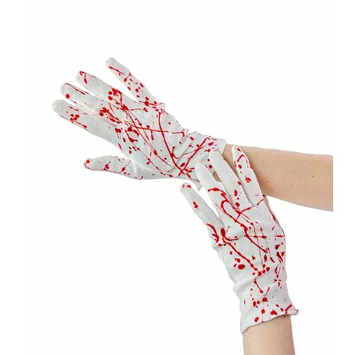 Перчатки окровавленные женские - фото 1