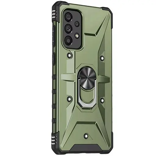 Ударостійкий чохол Pathfinder Ring для Samsung Galaxy A33 5G Зелений / Army Green - фото 2