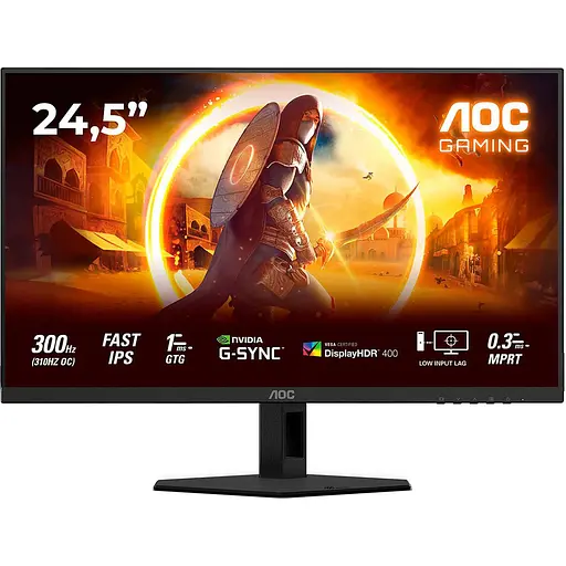 Монітор 24.5" AOC 25G4SRE FHD IPS 300Hz (25G4SRE) - фото 1