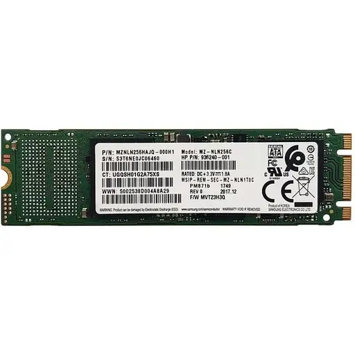 Накопичувач SSD Samsung M.2 2280 256GB (MZNLN256HAJQ-000H1) Б/В - фото 1
