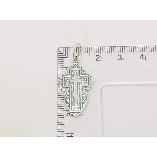 Срібний хрест-молитва Стерлінг 9. 34440 - фото 4