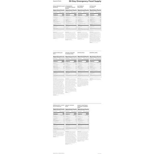 Аварийный рацион питания на 30 дней Augason Farms с большим сроком годности 30 лет 200 порций - фото 3