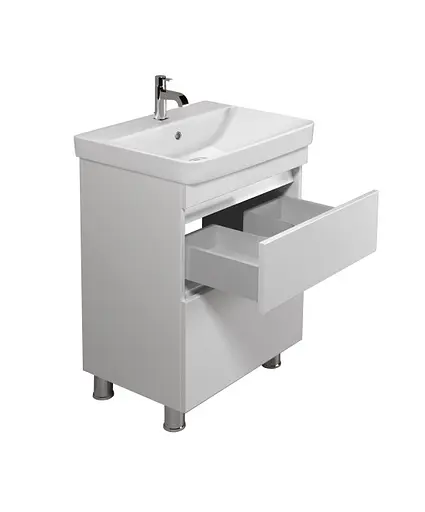 Тумба Мойдодир MoonShine 70 з умивальником Vivace 70 підлогова Білий - фото 3