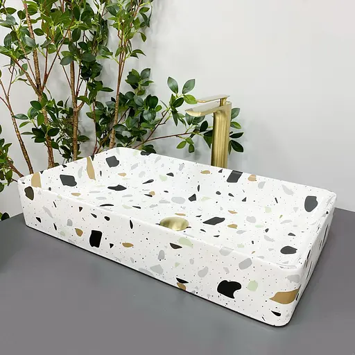 Умивальник VBI Triest terazzo glossy накладний VBI-012706, Цветной - фото 4